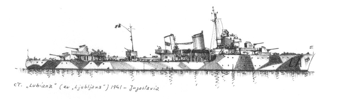 1941 - Cacciatorpediniere 'Lubiana' - ex 'Ljubljana'